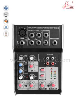 Mesa de mezclas estéreo profesional Mono 5 Channles Mixer (AMS-E502)
