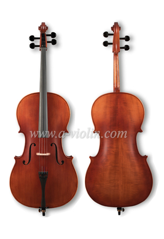 Venta al por mayor de violonchelo de grano recto, superior, violonchelo con bolsa (CM130)