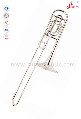 Trombón tenor F/Bb lacado plateado con estuche ABS (TB9133G)
