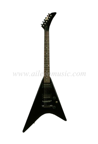Venta personalizada Tom Bridg Flying V Shape Electric Jazz Guitar (EGH601)