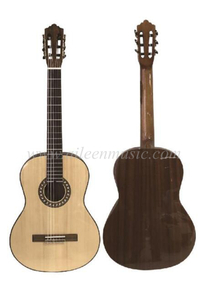 OEM Venta al por mayor 39 pulgadas Vintage serie encuadernación de madera con incrustaciones de guitarra clásica (ACM17)