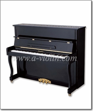 Enseñanza negra pulida Modelo 88 teclas vertical / acústica / piano silencioso (AUP-120)