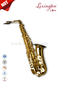 Golden Lacquer Eb Key Saxofón Alto (SP1001G)