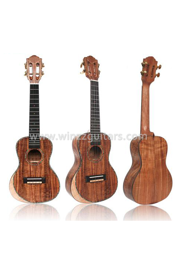 Koa sólido trasero y lateral ukulele (AU50S-BA)