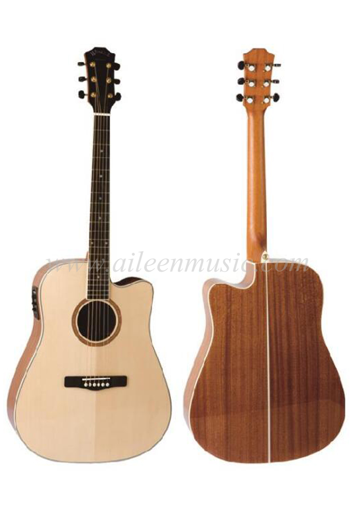 Guitarra acústica OEM de alto grado de abeto macizo de 41 pulgadas (AFH303E)