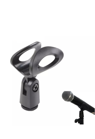Venta al por mayor soporte de clip de micrófono ABS universal para soporte de micrófono (MH402)