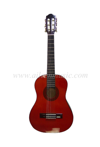 Guitarra clásica para principiantes de madera contrachapada de tilo colorido de 30 " (AC30)