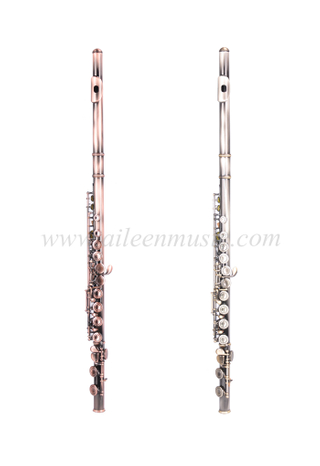 Flauta de grado de entrada de llave C con acabado de latón envejecido con cuerpo de cuproníquel de 16 teclas (FL-G601A)