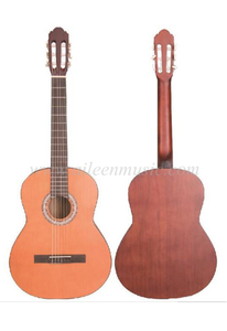 Guitarra clásica lateral y trasera de madera contrachapada Catalpa para estudiantes avanzados de 36 pulgadas (AC161)