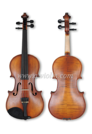 Venta al por mayor de grado medio Flame Back Metal violín (VM100)