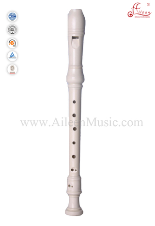 Flauta grabadora de plástico marfil barroco (RE2626B)