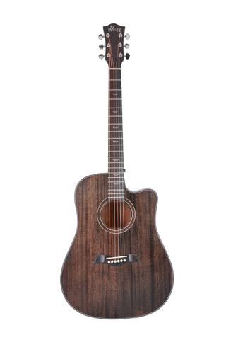 41 '' Nueva guitarra acústica con diapasón y puente de madera artificial de alta calidad (AF386C)