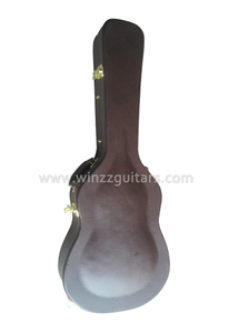 Estuche rígido de guitarra clásica con exterior de cuero de calidad (CCG420)
