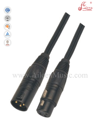Cable de micrófono negro macho-hembra de 6 mm (AL-M007)